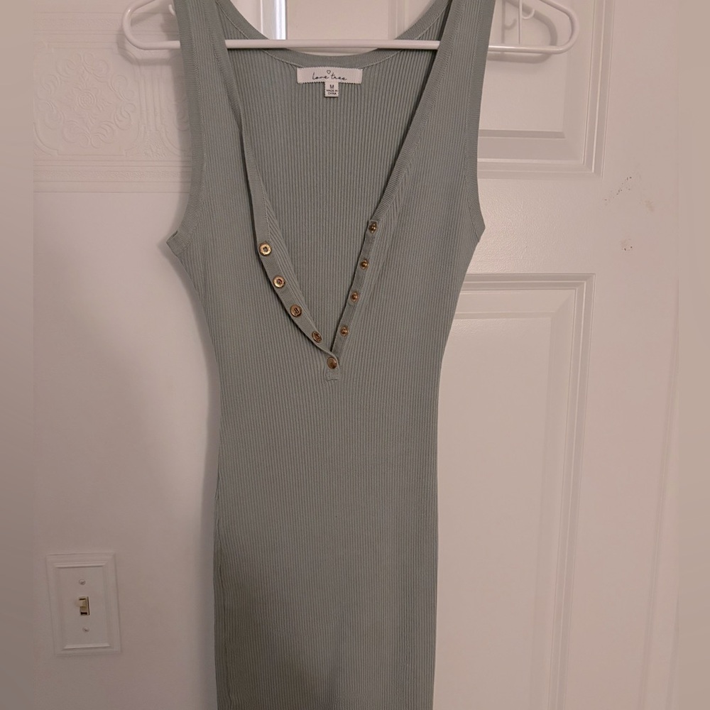 Light green mini dress